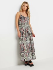 PixieGirl Petite Green Paisley Print Maxi Dress - Image 1 of 5