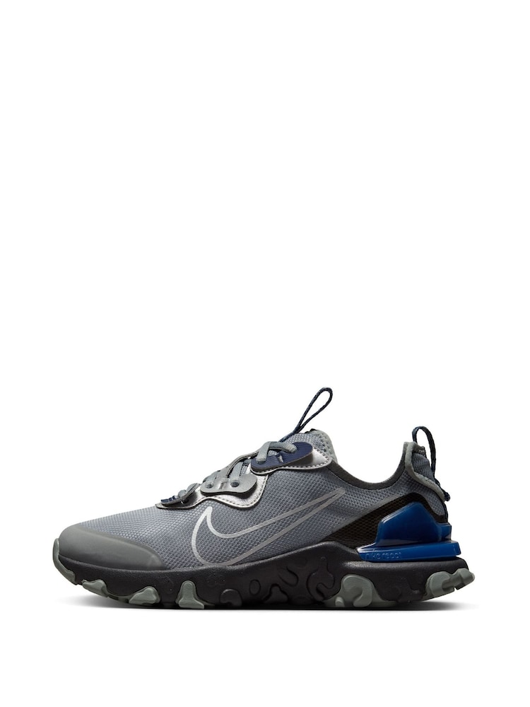 Nike Black Youth React Vision Trainers - Image 2 of 11