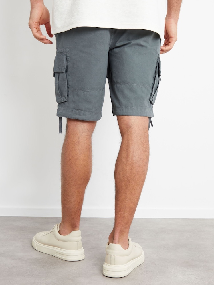 Threadbare Dark Fuel Cargo Shorts - Image 2 of 4