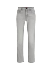 HUGO Grey Slim Fit Jeans in Light Denim - Image 4 of 4