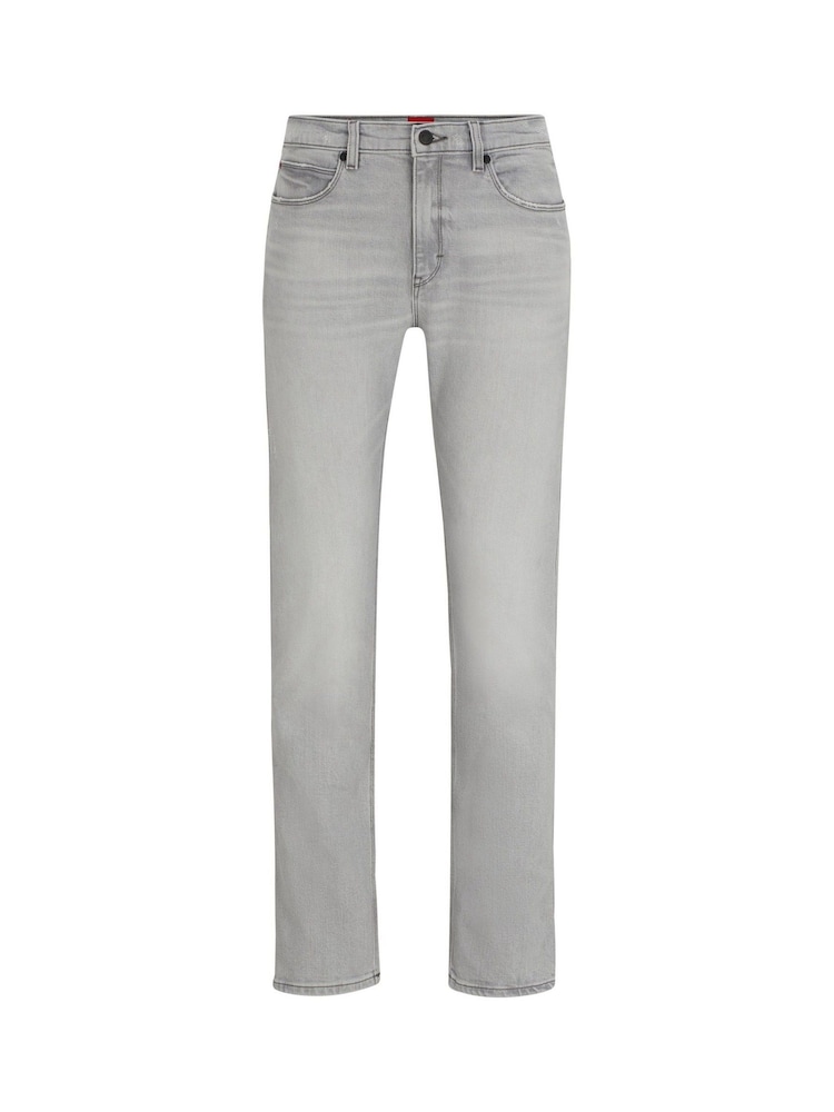 HUGO Grey Slim Fit Jeans in Light Denim - Image 4 of 4