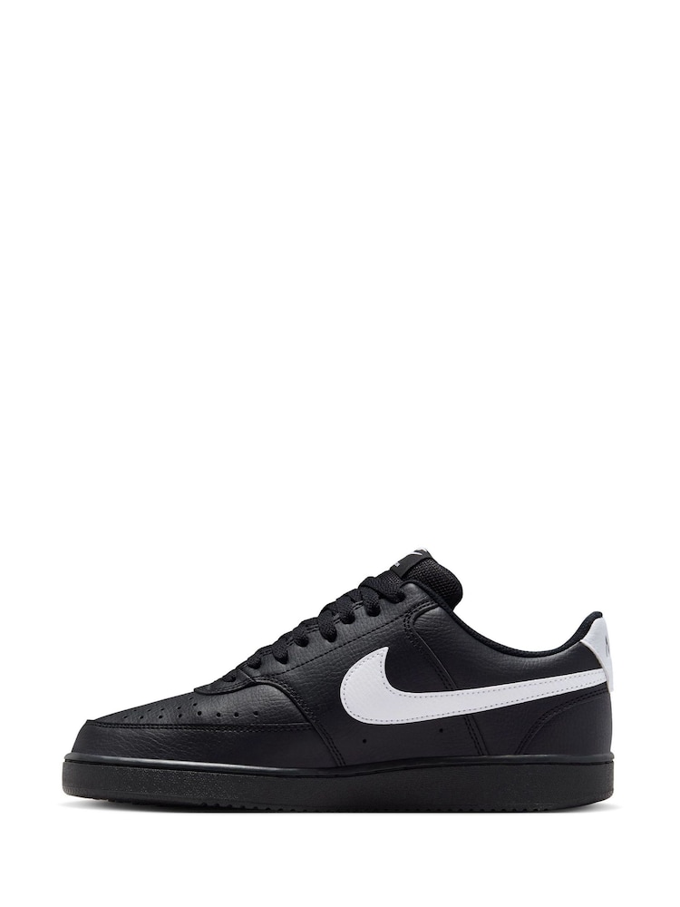 Nike Black Court Vision Low Trainers - Image 2 of 8