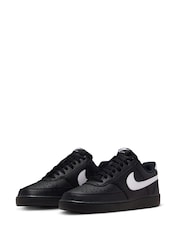 Nike Black Court Vision Low Trainers - Image 3 of 8