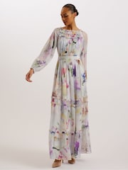 Ted Baker White Bellas Dress With Voluminous Sleeves - Image 1 of 6