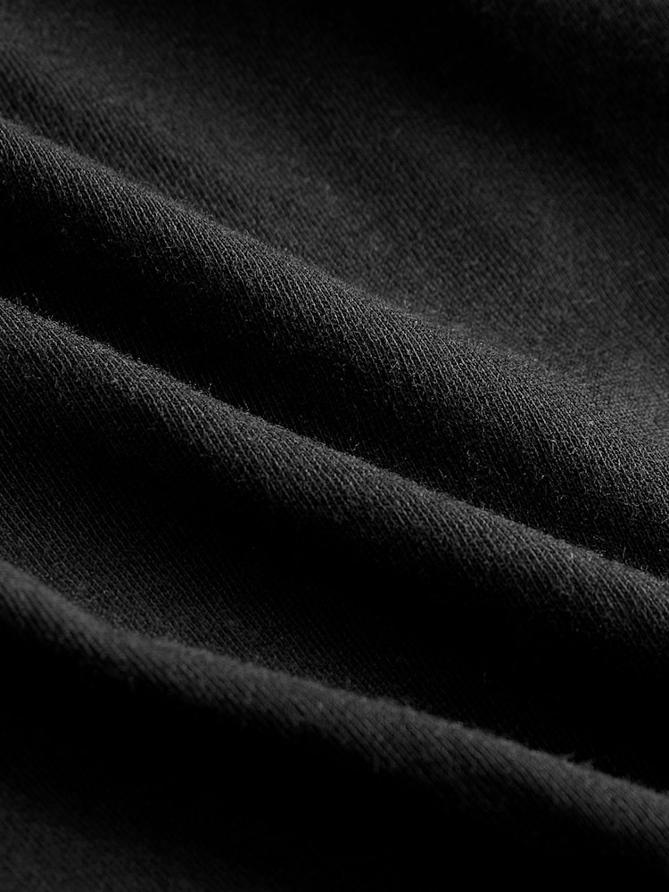 Gap Black Crew Neck Favourite Cotton-Modal Short Sleeve T-Shirt - Image 5 of 5