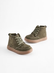 Green Wide Fit (G) Warm Lined Chukka Boots - Image 1 of 6