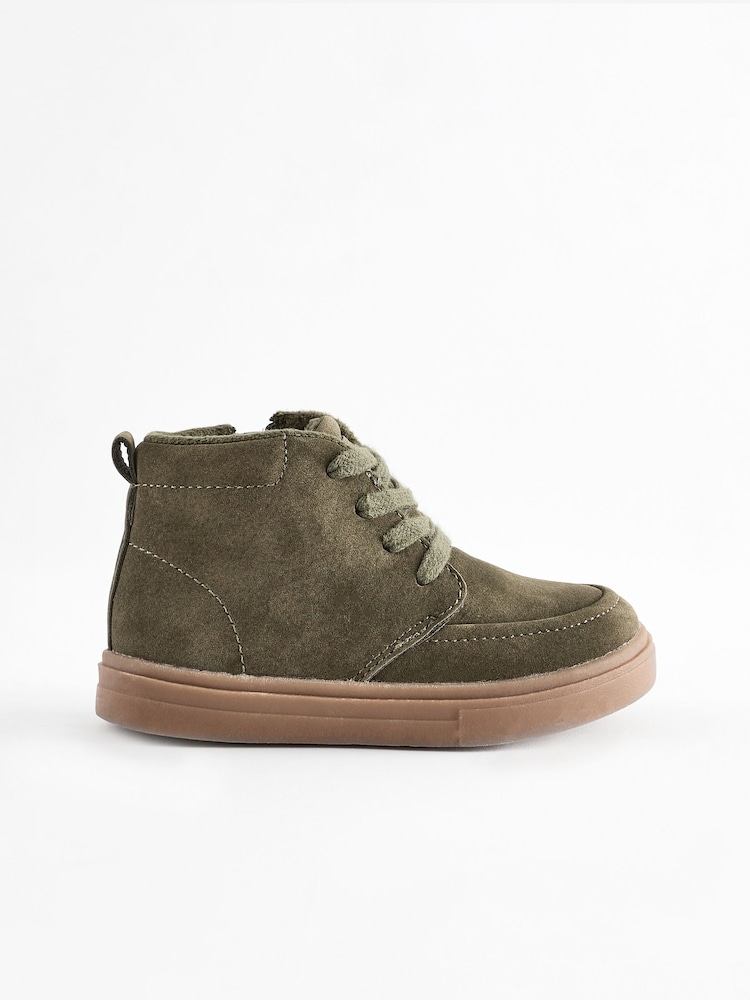 Green Wide Fit (G) Warm Lined Chukka Boots - Image 2 of 6