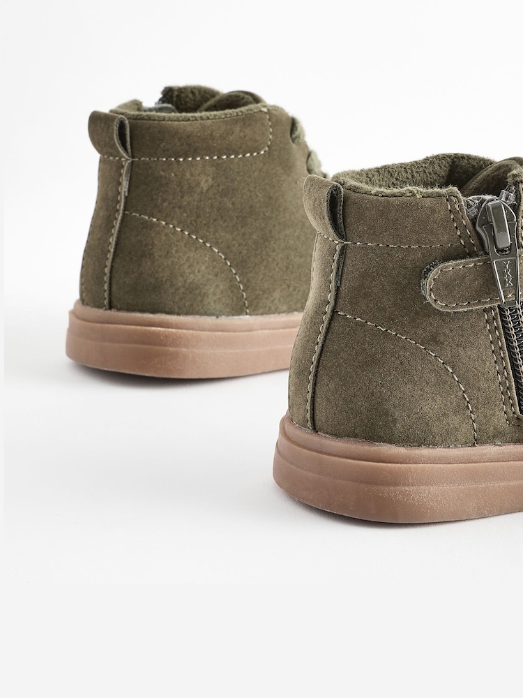 Green Wide Fit (G) Warm Lined Chukka Boots - Image 3 of 6