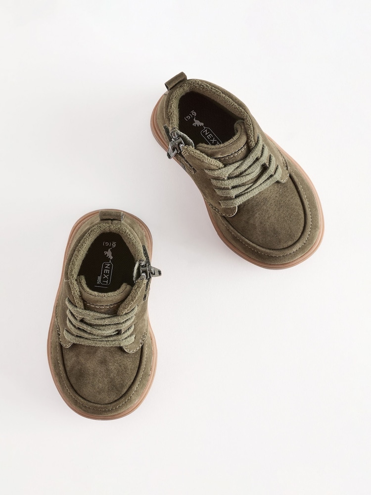 Green Wide Fit (G) Warm Lined Chukka Boots - Image 6 of 6