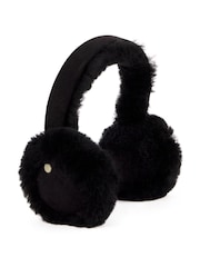Just Sheepskin Black Harper Earmuffs - Image 2 of 3