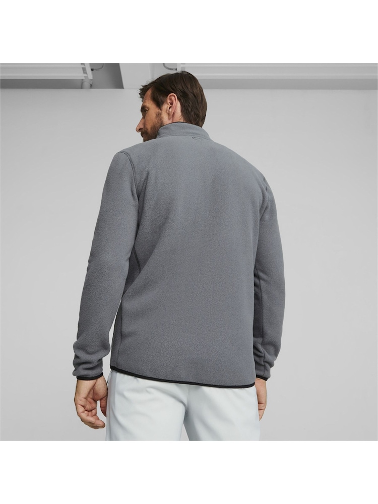 Puma Grey Mens Golf Quarter-zip Fleece Top - Image 2 of 6