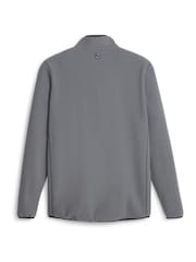 Puma Grey Mens Golf Quarter-zip Fleece Top - Image 6 of 6