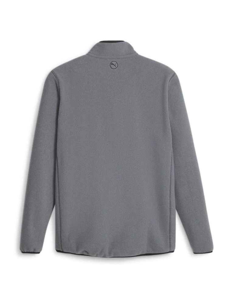 Puma Grey Mens Golf Quarter-zip Fleece Top - Image 6 of 6