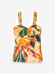 Corail tropical - Débardeur bandeau à Tankini bretelles larges - Image 6 of 6
