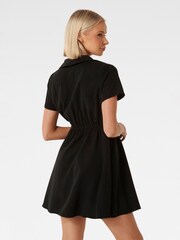 Forever New Black Avana Skater Shirt Dress - Image 4 of 5