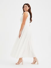 Scarlett & Jo White Nancy Marilyn Mesh Maxi Dress - Image 3 of 4