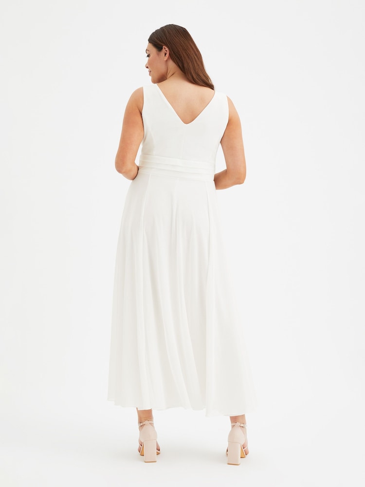 Scarlett & Jo White Nancy Marilyn Mesh Maxi Dress - Image 4 of 4
