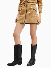 AllSaints Brown Karlson Skirt - Image 3 of 6