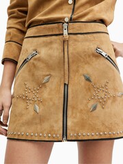 AllSaints Brown Karlson Skirt - Image 5 of 6