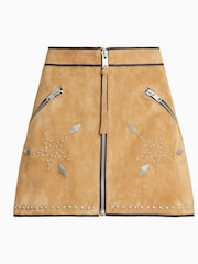 AllSaints Brown Karlson Skirt - Image 6 of 6