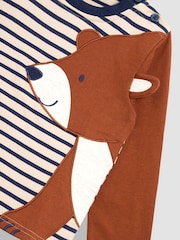 JoJo Maman Bébé Stone Bear Appliqué Top - Image 3 of 3