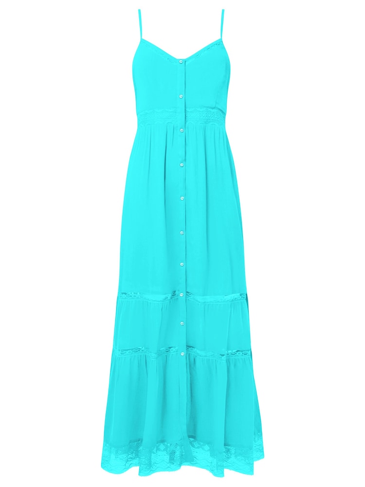 Синий - Joe Browns Яркое многоярусное платье-халат макси Sundress - Изображение 7 из 7