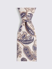 MOSS Natural Bottinelli Silk Paisley T-Shirt - Image 2 of 2