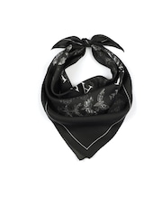 AllSaints Black Escalera Heart Bandana Scarf - Image 1 of 4