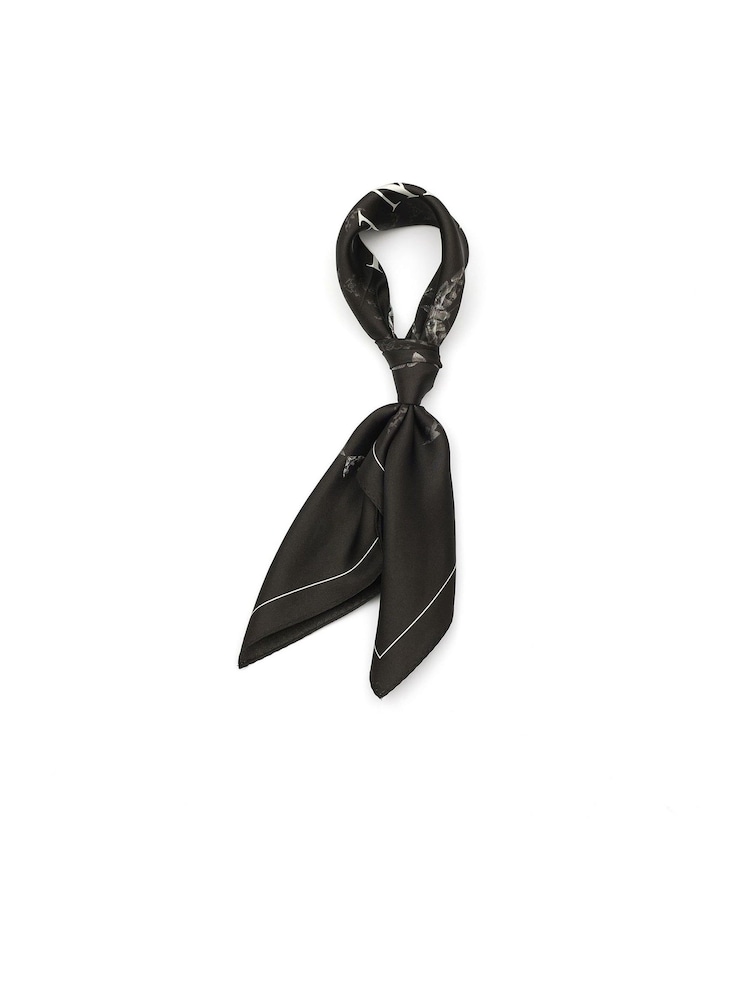 AllSaints Black Escalera Heart Bandana Scarf - Image 2 of 4
