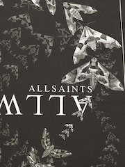 AllSaints Black Escalera Heart Bandana Scarf - Image 4 of 4