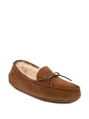 Just Sheepskin Mens Torrington Moccasin Slippers - Image 3 of 5