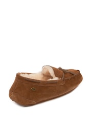Just Sheepskin Mens Torrington Moccasin Slippers - Image 4 of 5