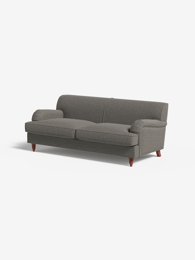 MADE.COM Basket Weave Dark Natural Orson 3 Seater Sofa - Image 1 of 3