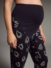 Monochrome Matching Family Maternity Long Sleeves 100% Cotton Pyjamas - Image 4 of 8