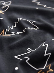 Monochrome Matching Family Maternity Long Sleeves 100% Cotton Pyjamas - Image 8 of 8