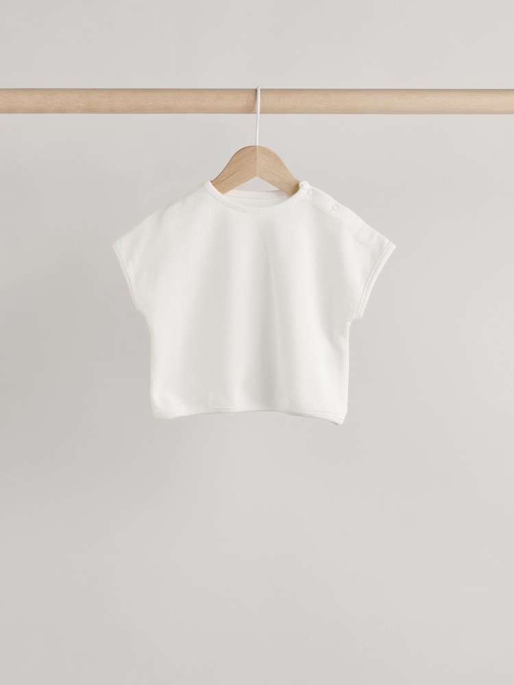 Neutral Baby Shirt And Trousers 100% Cotton Set 3 Piece (0mths-2yrs) - Image 10 of 17