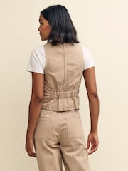 Nobody's Child Natural 100% Cotton Elm Waistcoat - Image 2 of 5