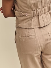 Nobody's Child Natural 100% Cotton Elm Waistcoat - Image 4 of 5
