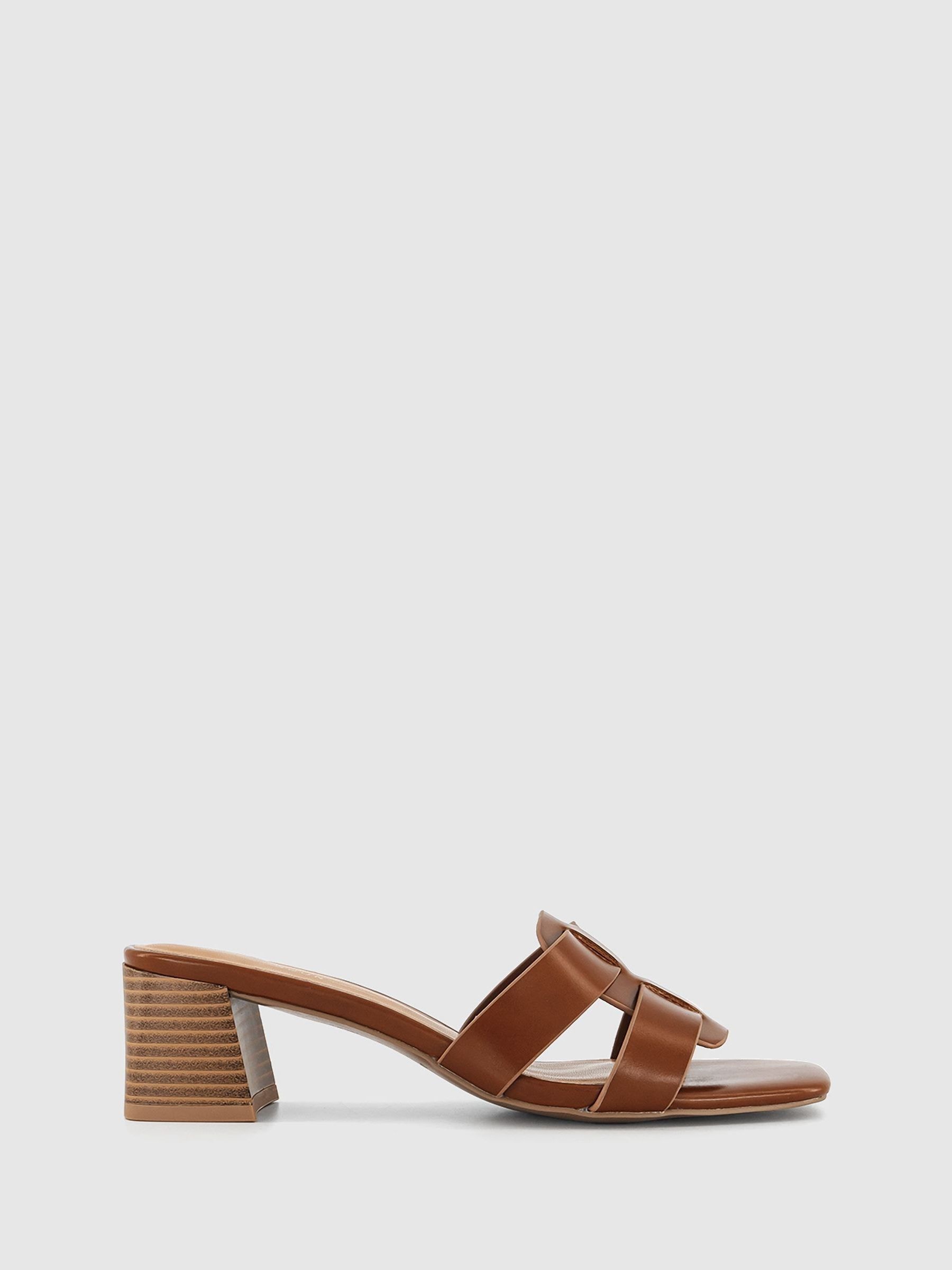 Buy Office Brown Morzine Stacked Mule Sandals from Next Mexico