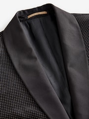 Black/Gold Velvet Printed Blazer - Image 7 of 10