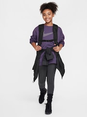 Nike Purple Raisin Oversized Shine Crew Sweatshirt - Image 3 of 4