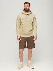 Superdry Nude Sportswear Logo Loose Fit Hoodie - Image 2 of 3