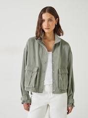 Hush Green Melinda Utility Jacket - Image 1 of 5