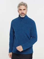 Mountain Warehouse Blue Chrome Mens Snowdon Micro Fleece - Image 1 of 5