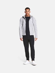 Gym + Coffee Grey Mens Fleck Hoodie - Image 3 of 7