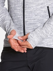 Gym + Coffee Grey Mens Fleck Hoodie - Image 4 of 7