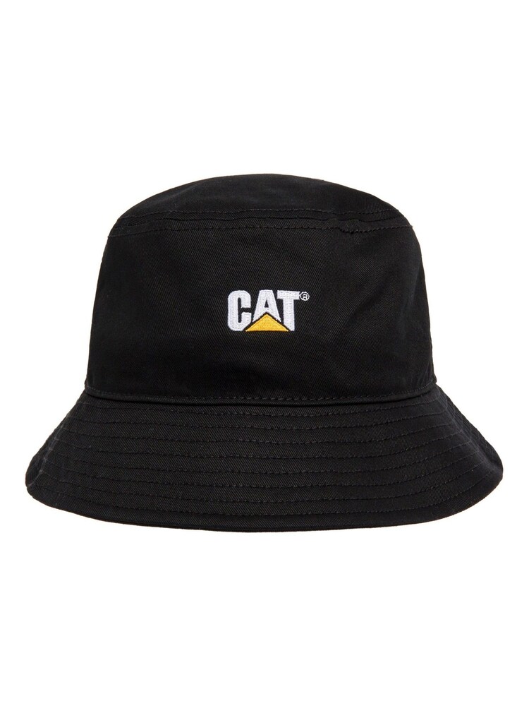 Caterpillar 100% Cotton Bucket Black Hat - Image 1 of 4