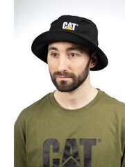 Caterpillar 100% Cotton Bucket Black Hat - Image 3 of 4