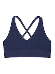 Middernacht-marineblauw - Victoria's Secret - PINK - Naadloze kabelgebreide sportbeha - Image 3 of 3