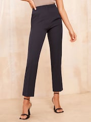Friends Like These Navy Blue Petite Tailored Ankle Grazer Trousers Co Ord Suit - Image 1 of 5